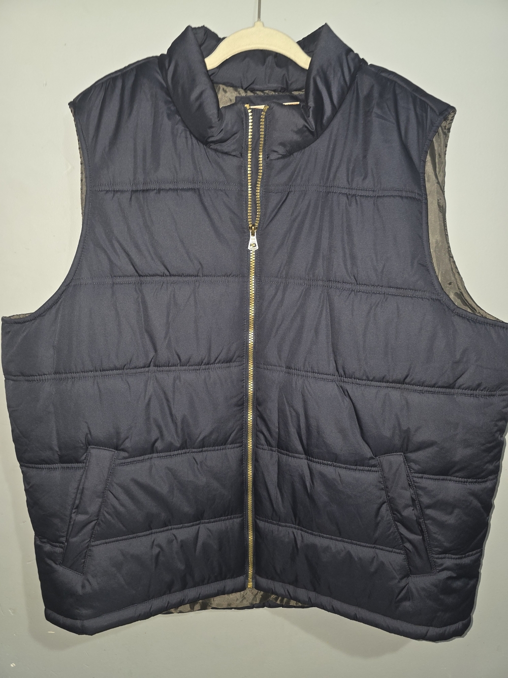 Weatherproof Vintage Men's Matte Full-Zip Puffer Vest Navy XXXL